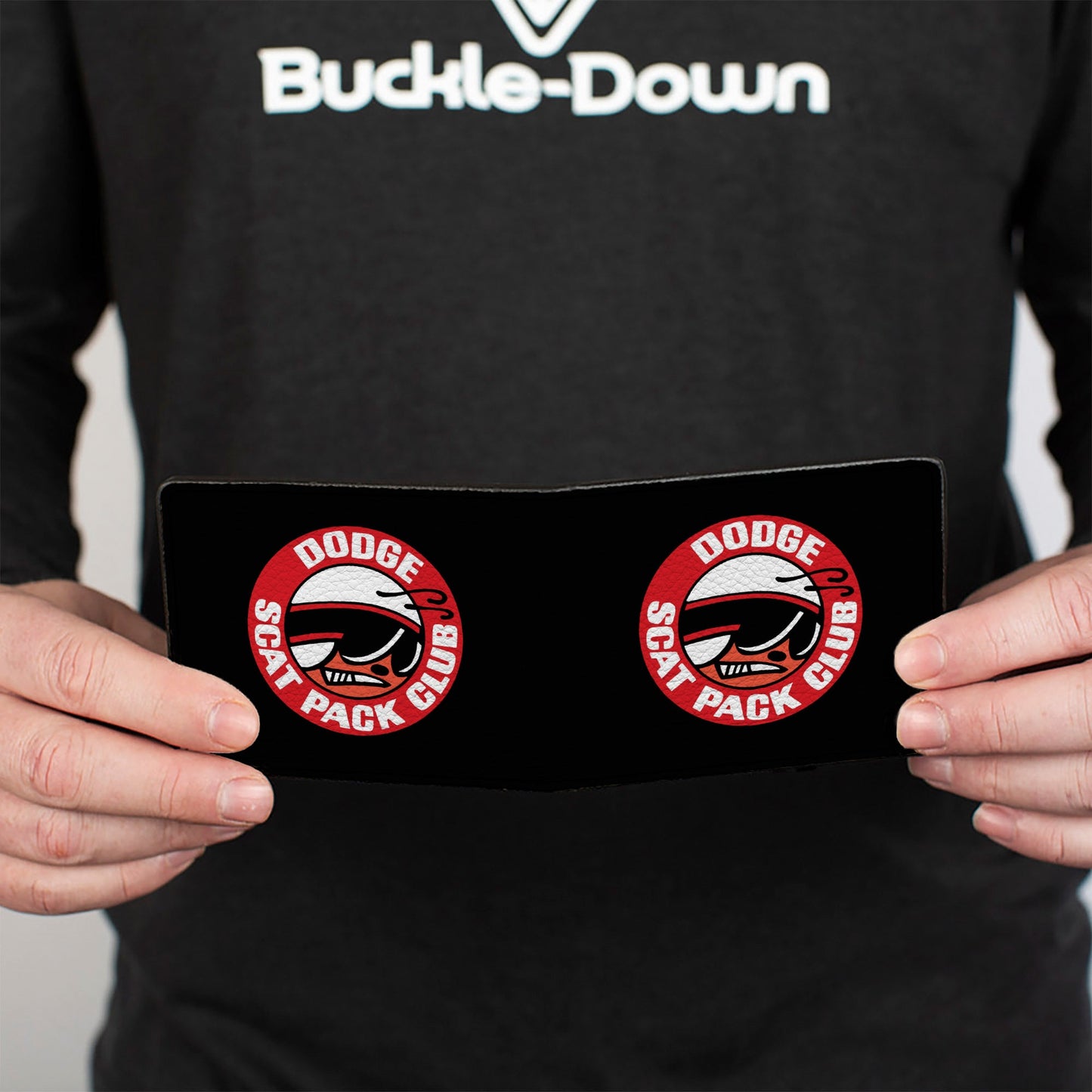 Bi-Fold Wallet - DODGE SCAT PACK CLUB Bumblebee Logo Black Red White