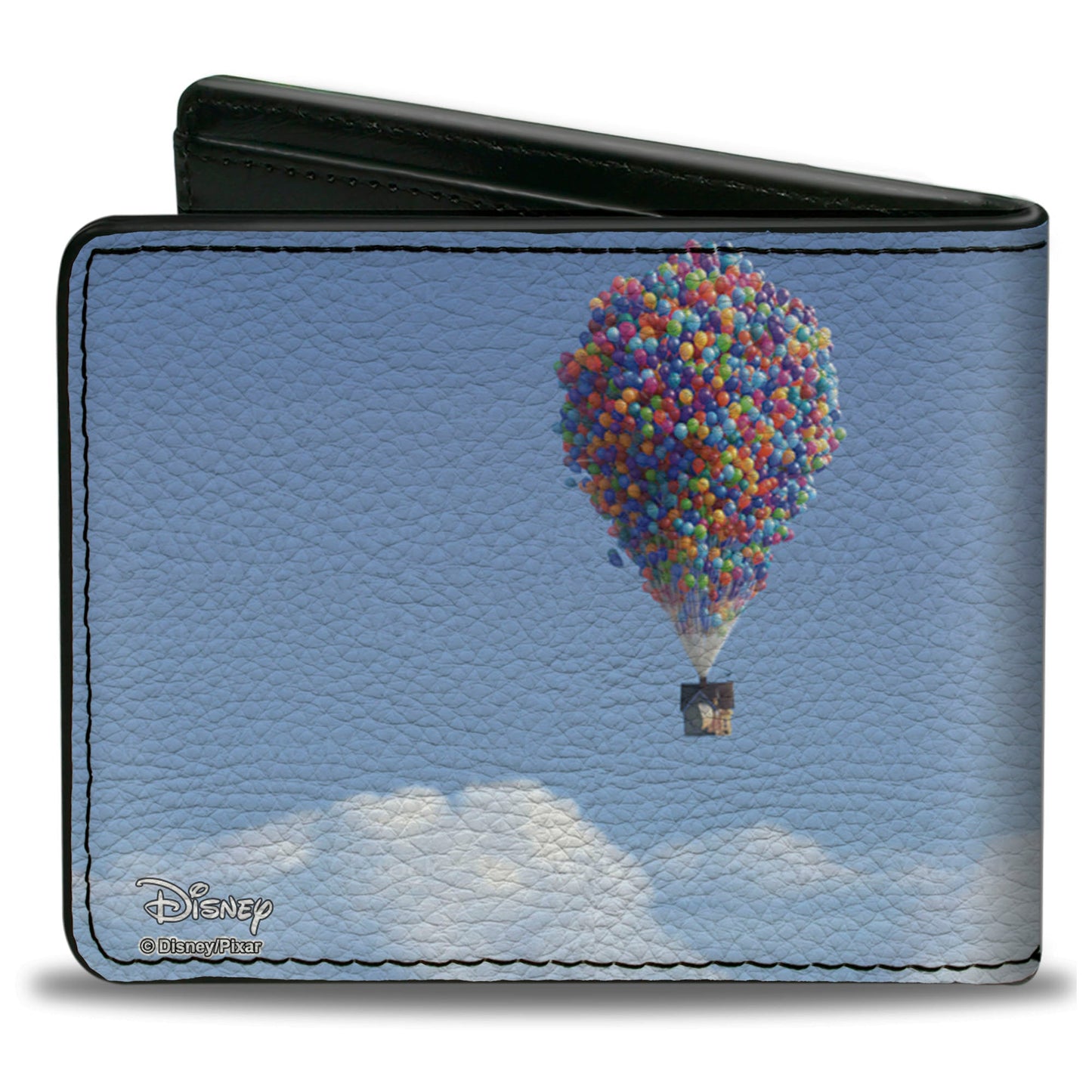 Bi-Fold Wallet - Up Flying Balloon House Vivid Clouds