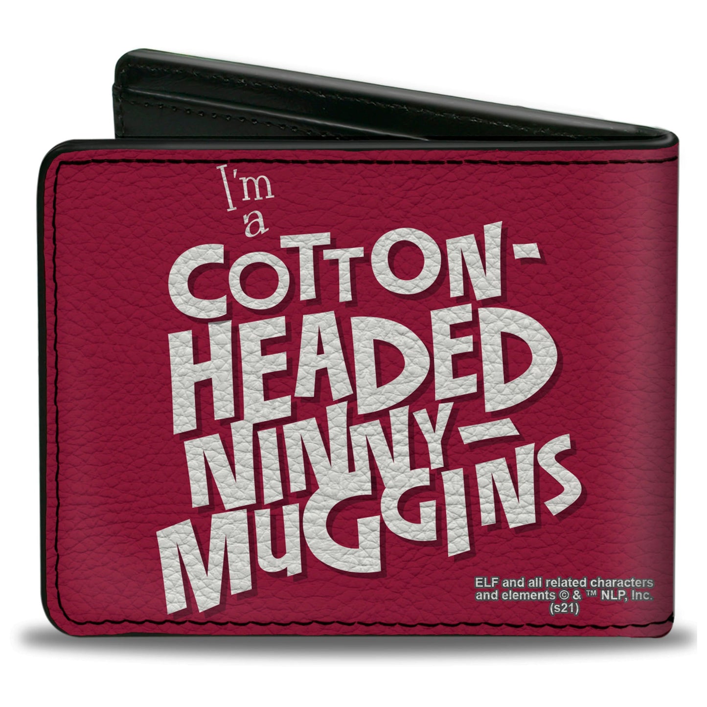 Bi-Fold Wallet - Elf Buddy the Elf Screaming Pose + MUGGINS Quote Red White