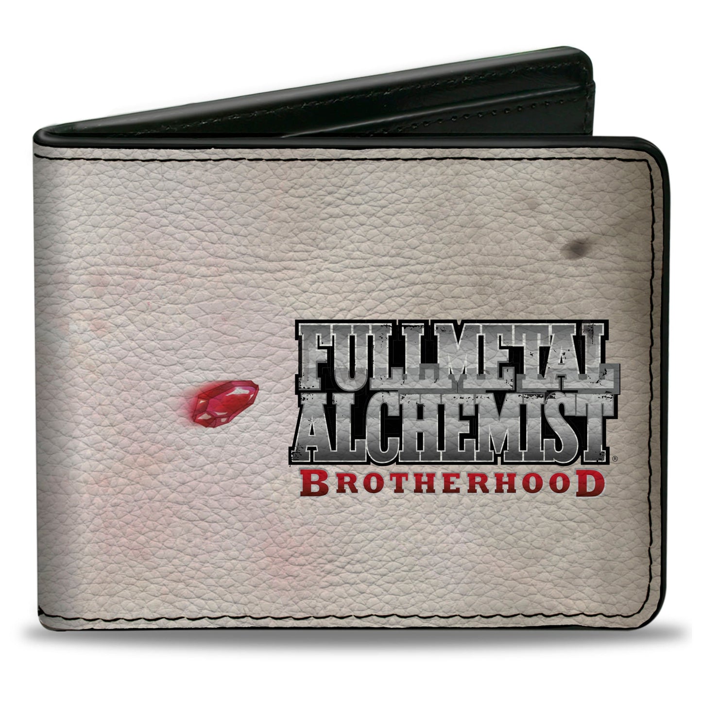 Bi-Fold Wallet - FULLMETAL ALCHEMIST BROTHERHOOD Edward Elric's Automail Arm and Title Logo Beige