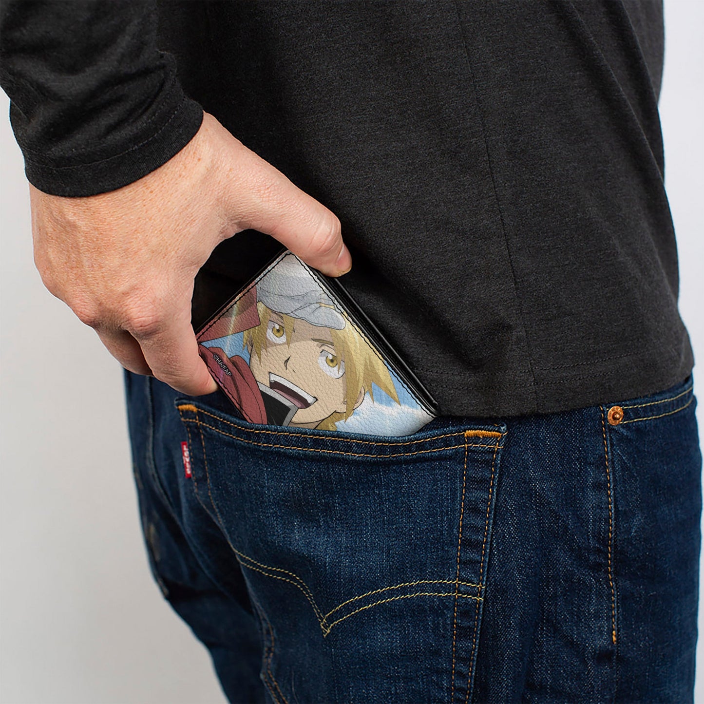 Bi-Fold Wallet - Fullmetal Alchemist Brotherhood Elric Brothers Blue Sky Pose