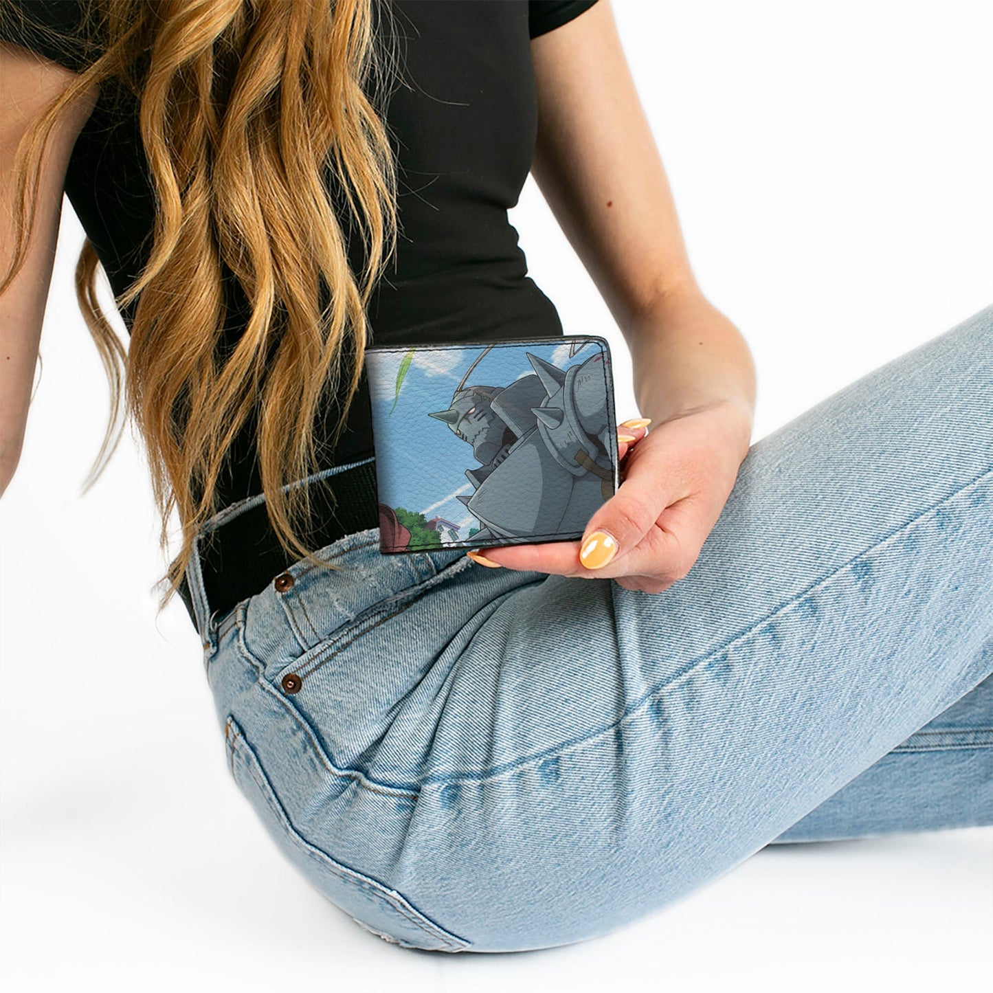 Bi-Fold Wallet - Fullmetal Alchemist Brotherhood Elric Brothers Blue Sky Pose