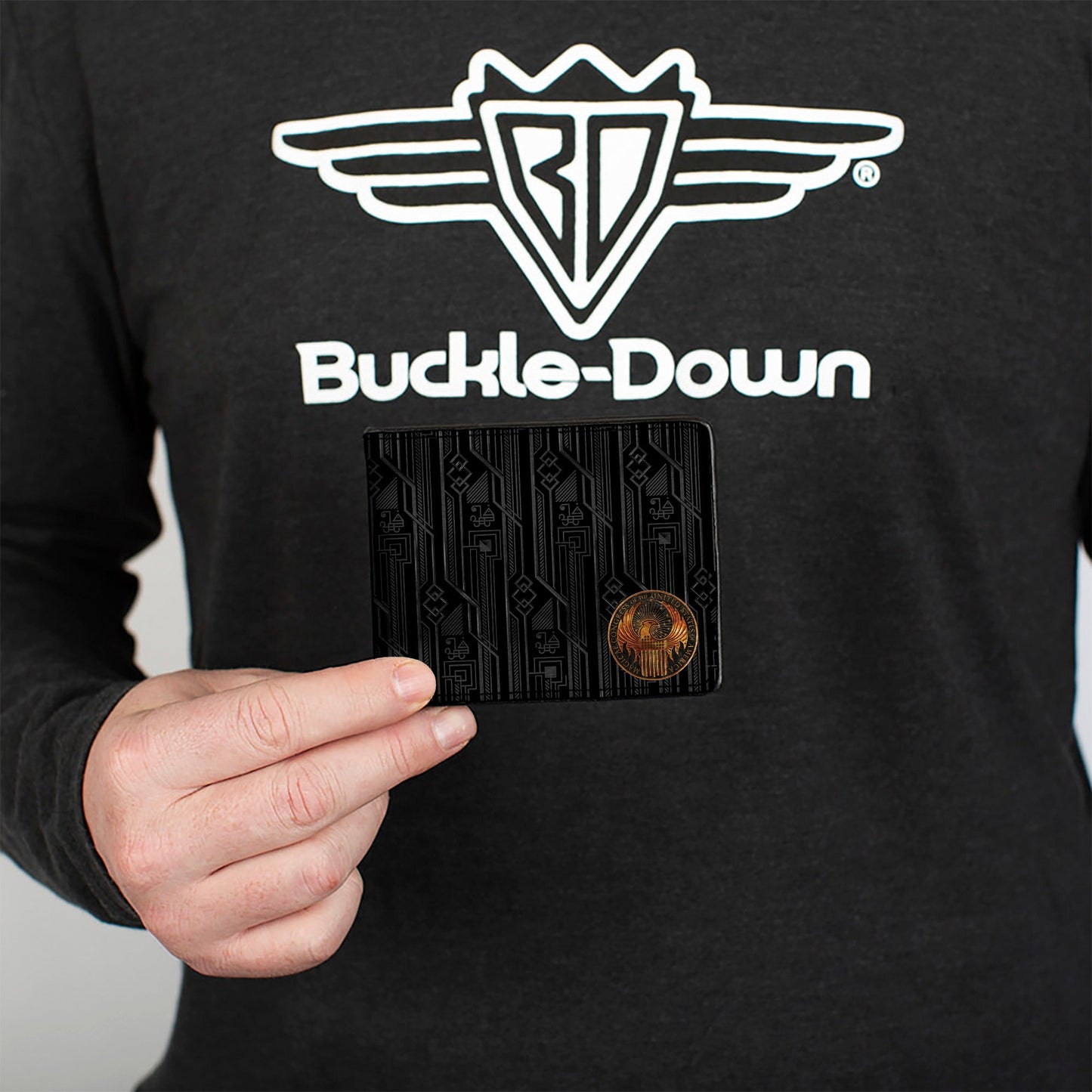 Bi-Fold Wallet - MACUSA Seal Black Gold + FBAWTFT Logo Grays Gold