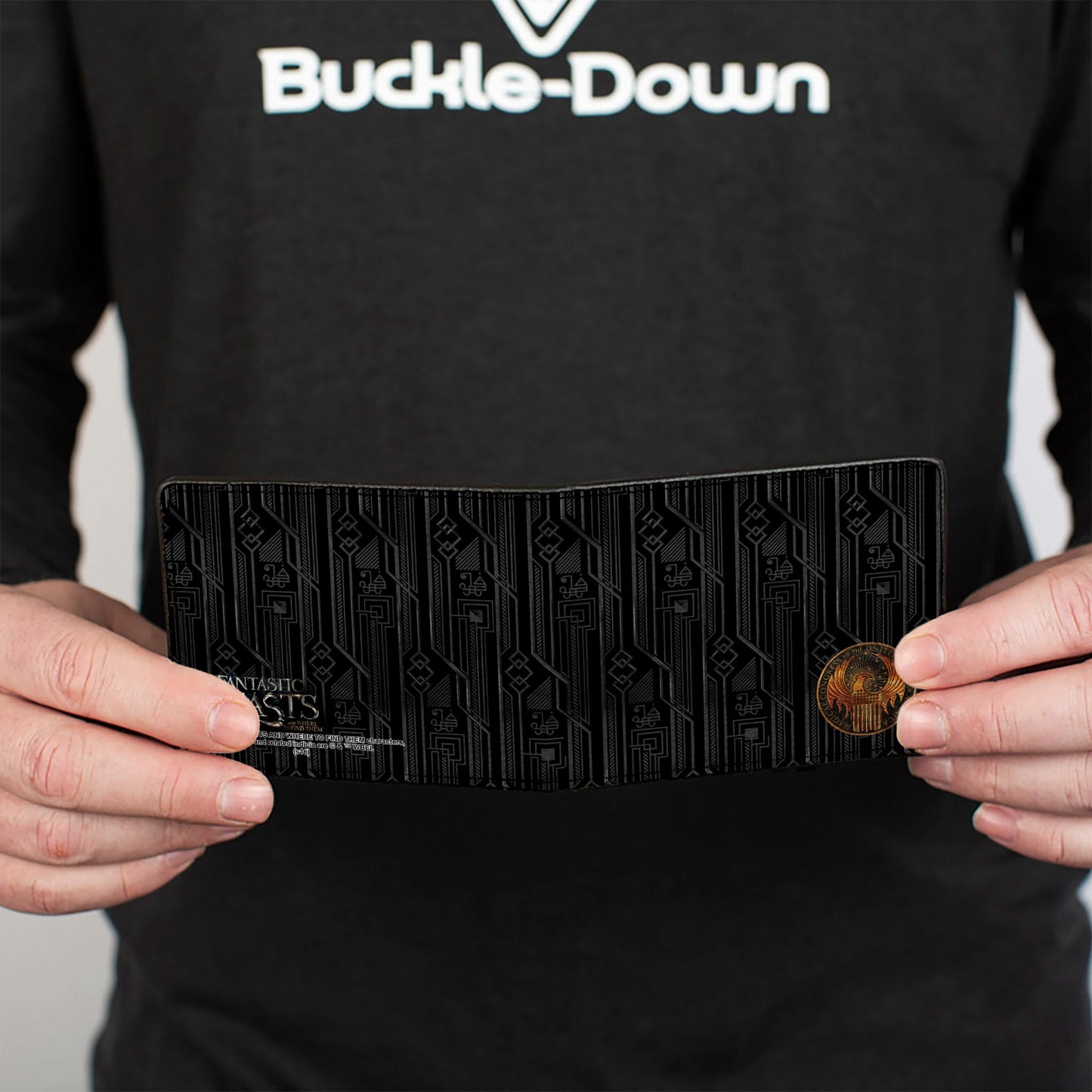 Bi-Fold Wallet - MACUSA Seal Black Gold + FBAWTFT Logo Grays Gold