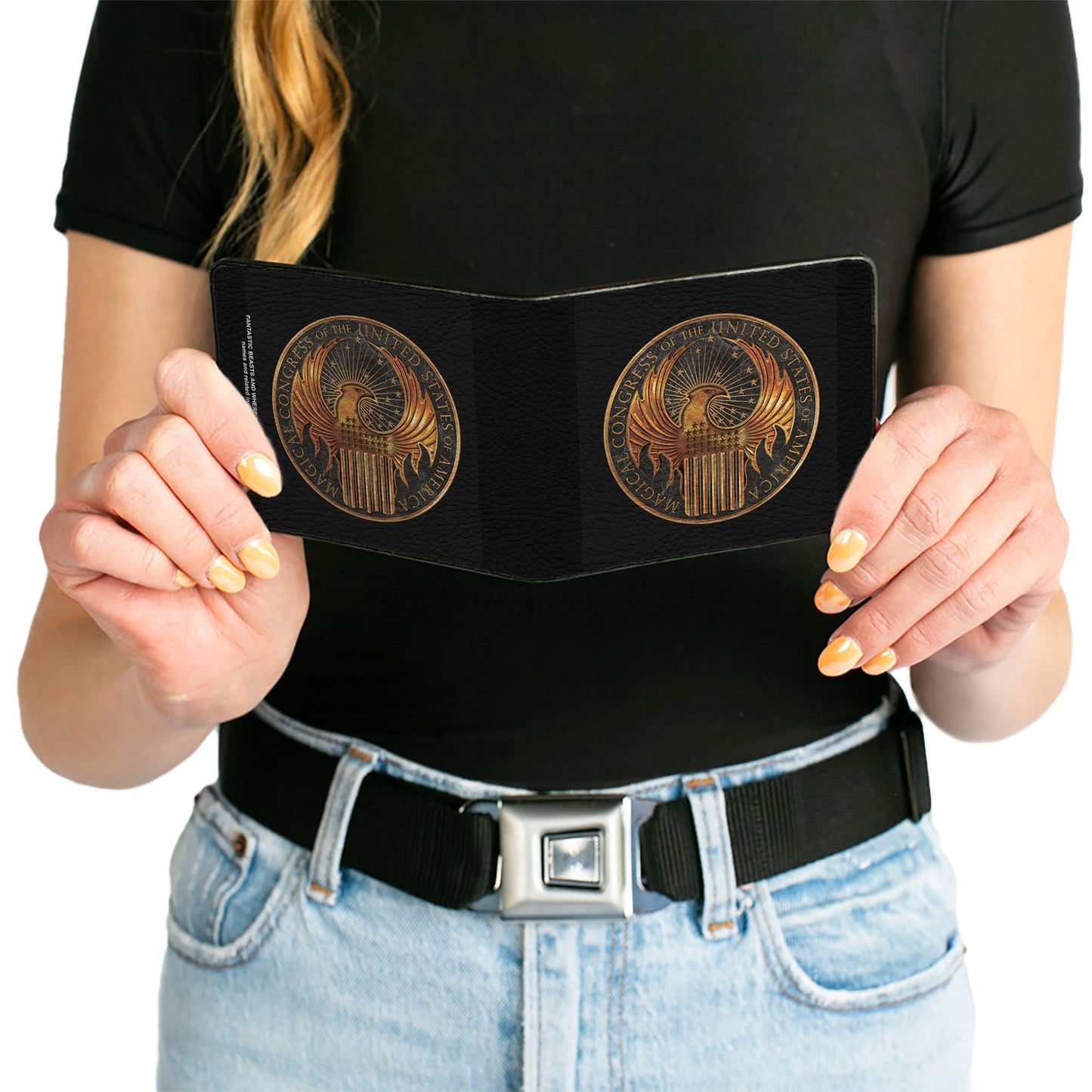 Bi-Fold Wallet - Fantastic Beasts and Where to Find Them MACUSA Seal Black Golds
