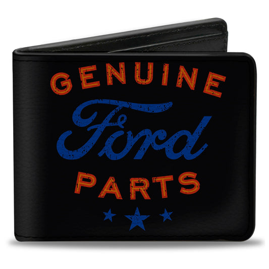 Bi-Fold Wallet - GENUINE FORD PARTS Star Logo Black Red Blue