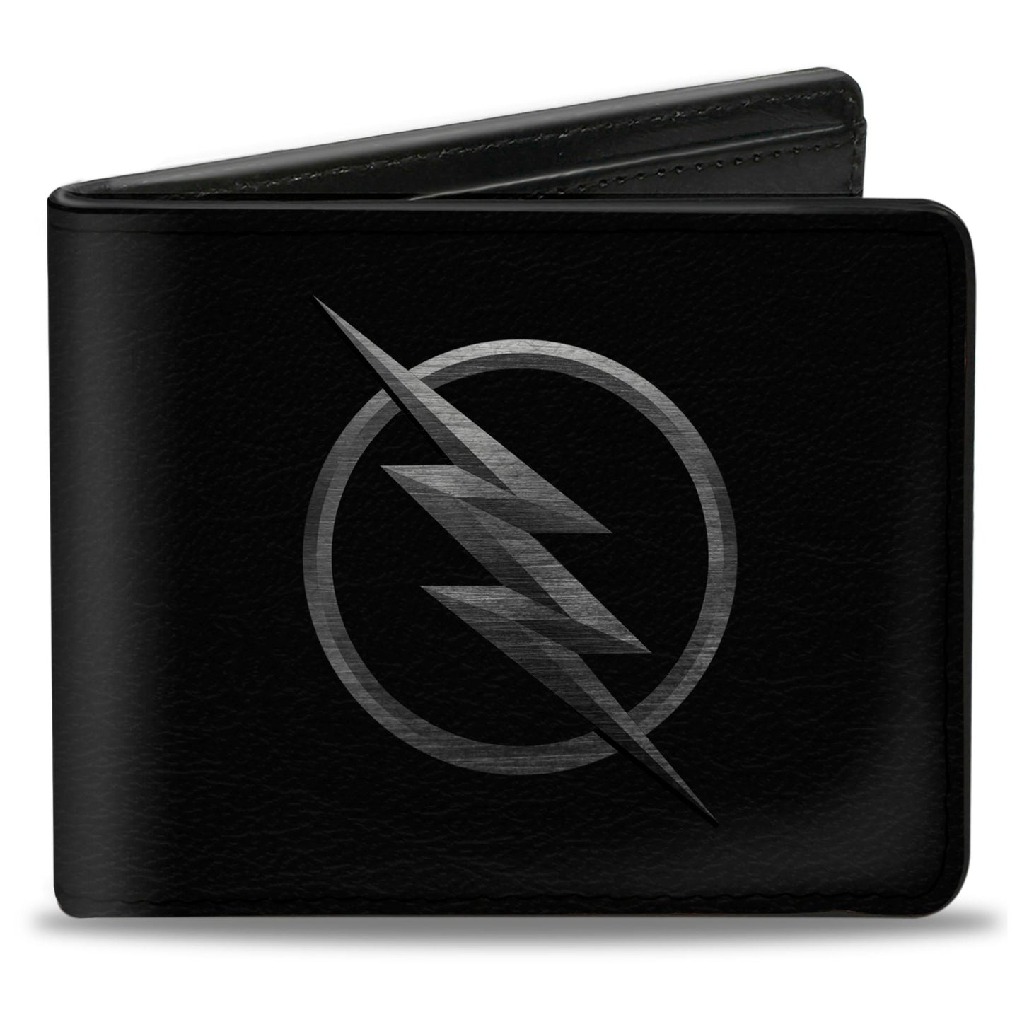 Bi-Fold Wallet - Reverse Flash Logo Black Silver Etching
