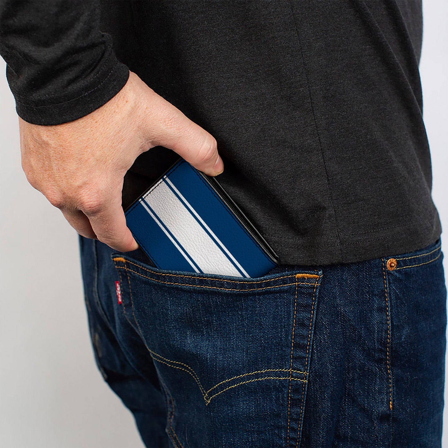 Bi-Fold Wallet - Ford Mustang GT CS Stripe Blue White