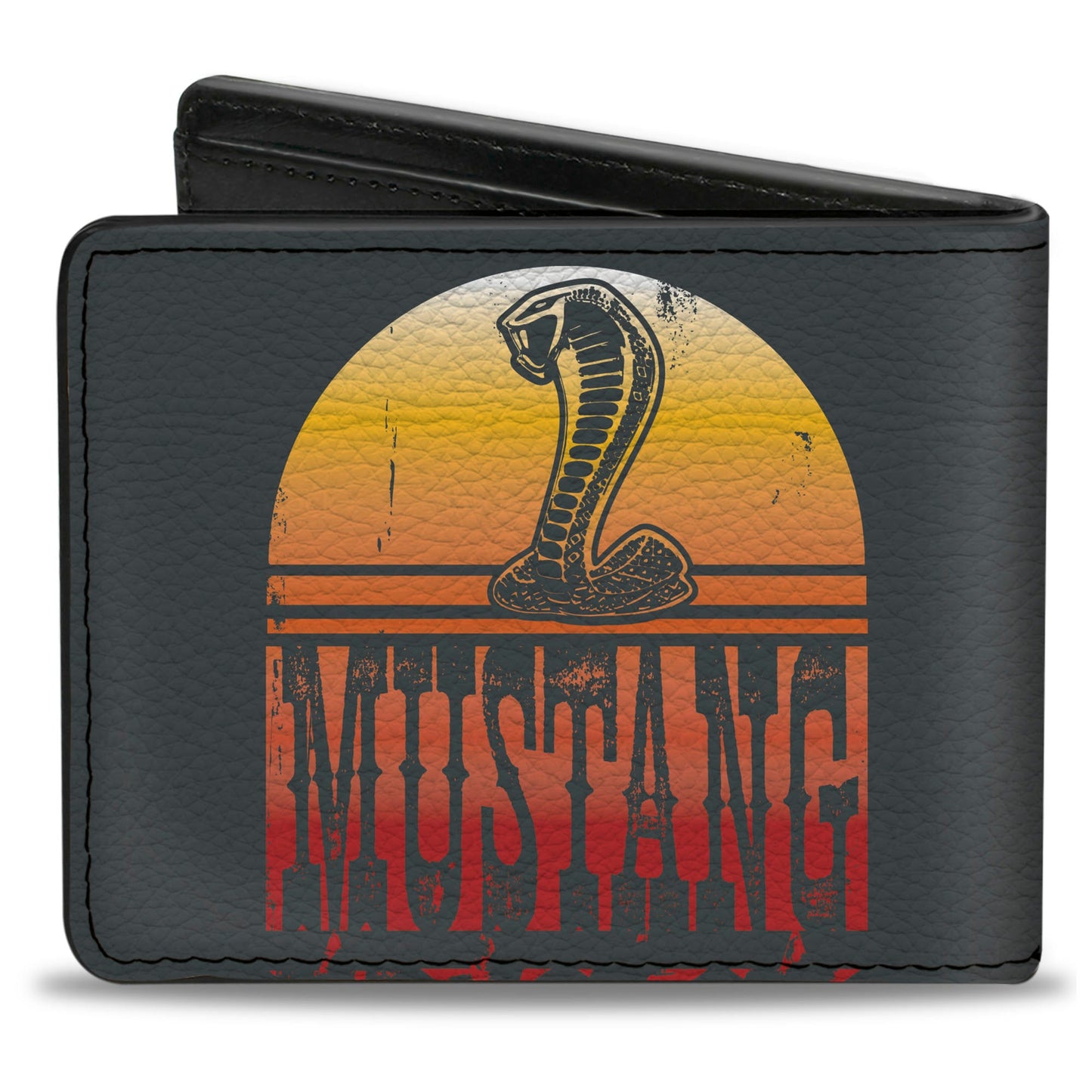 Bi-Fold Wallet - MUSTANG Cobra Sunset Gray Yellow-Red Fade