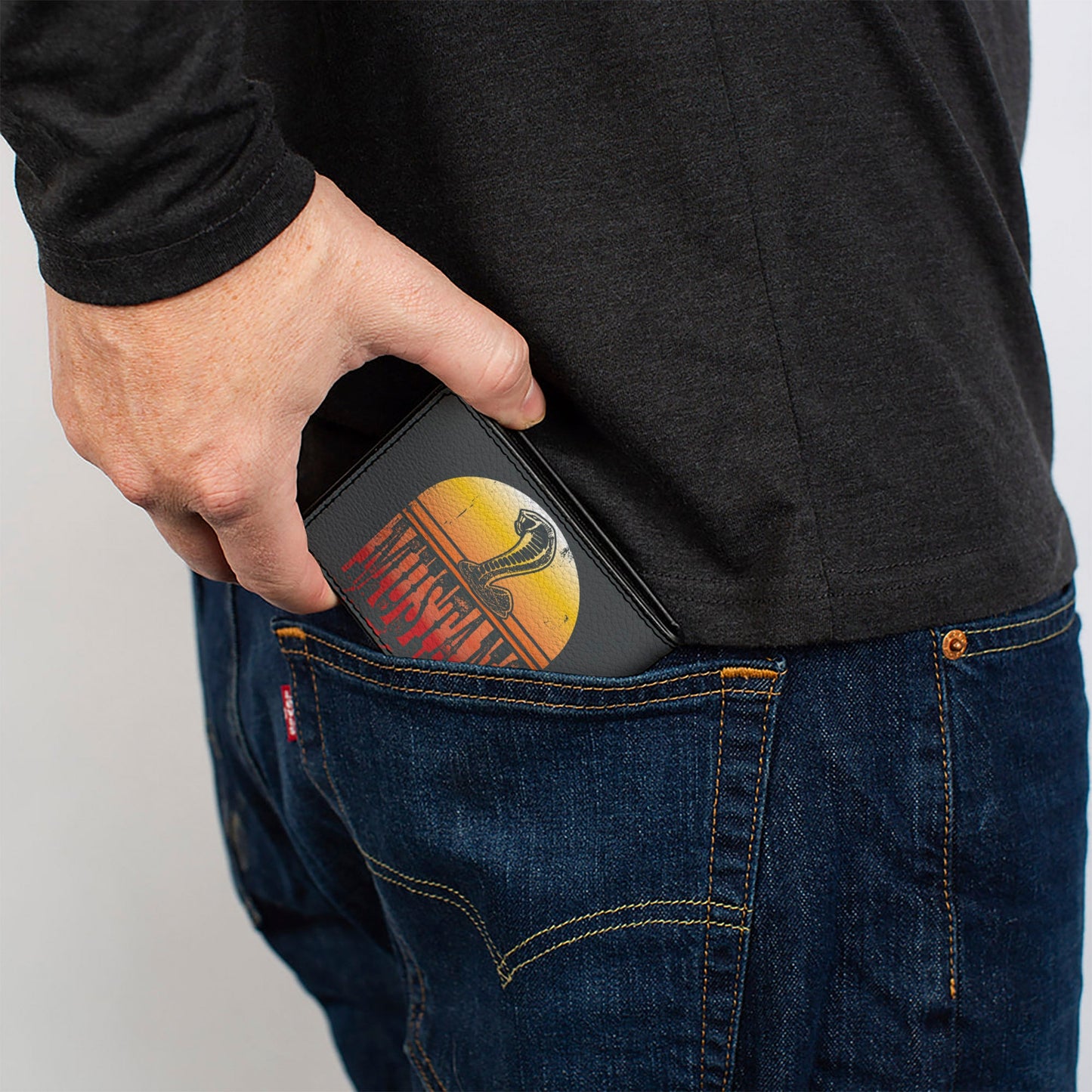 Bi-Fold Wallet - MUSTANG Cobra Sunset Gray Yellow-Red Fade