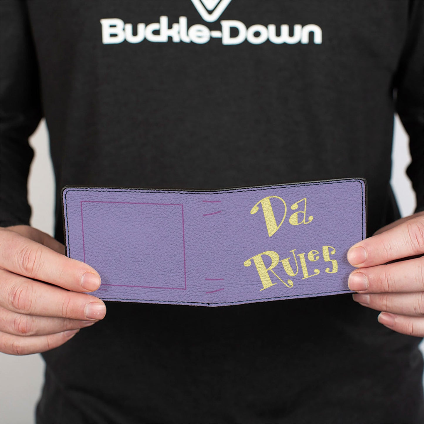 Bi-Fold Wallet - The Fairly OddParent DA RULES Book Lavender/Yellow