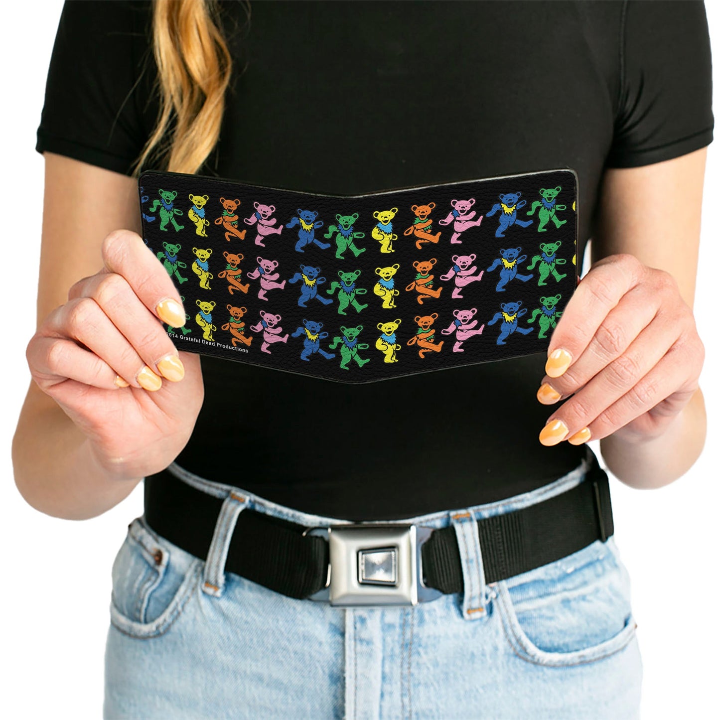 Bi-Fold Wallet - Dancing Bears Black Multi Color