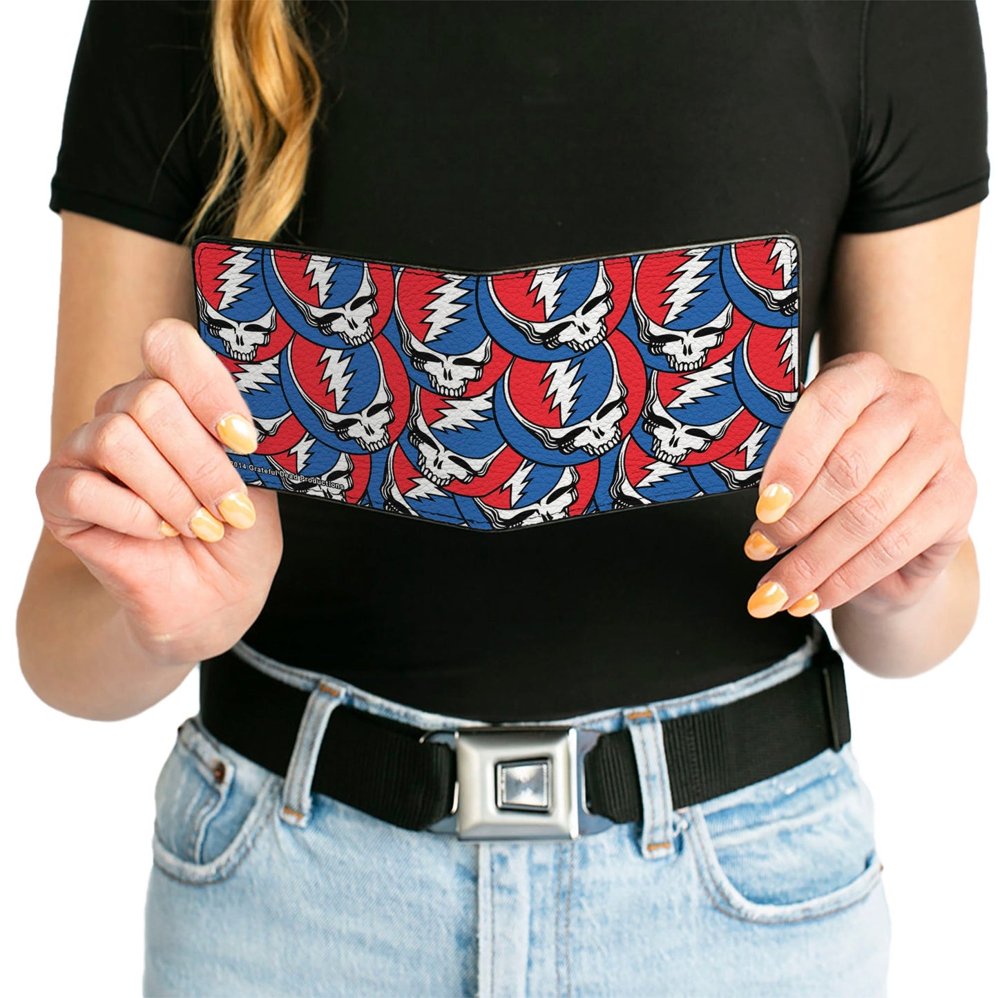 Bi-Fold Wallet - Steal Your Face Stacked Red White Blue