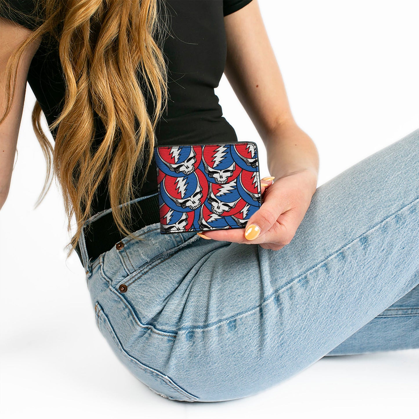 Bi-Fold Wallet - Steal Your Face Stacked Red White Blue
