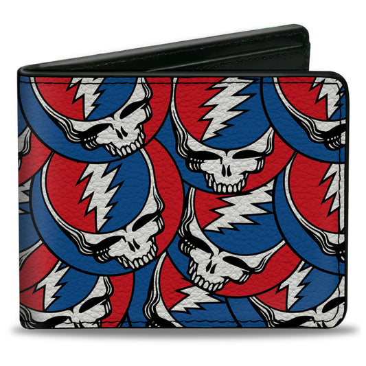 Bi-Fold Wallet - Steal Your Face Stacked Red White Blue