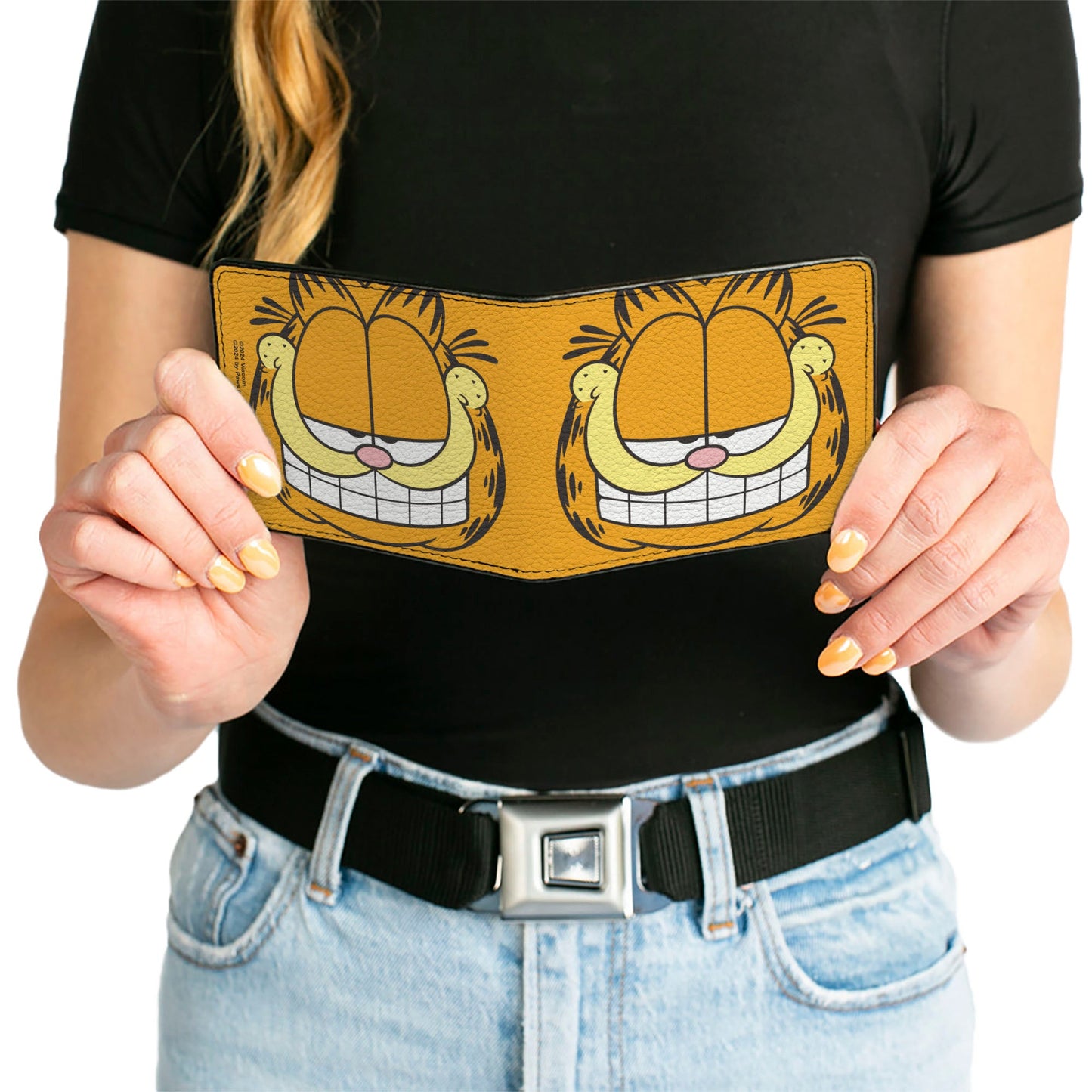 Bi-Fold Wallet - Garfield Smiling Face Character Close-Up Orange