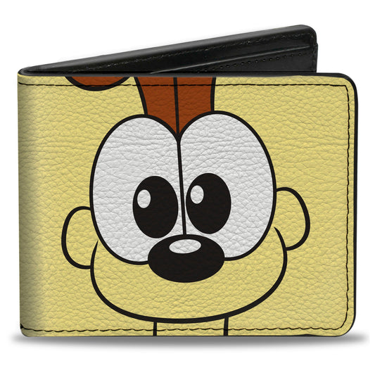 Bi-Fold Wallet - Garfield Odie Face Character Close-Up Yellow
