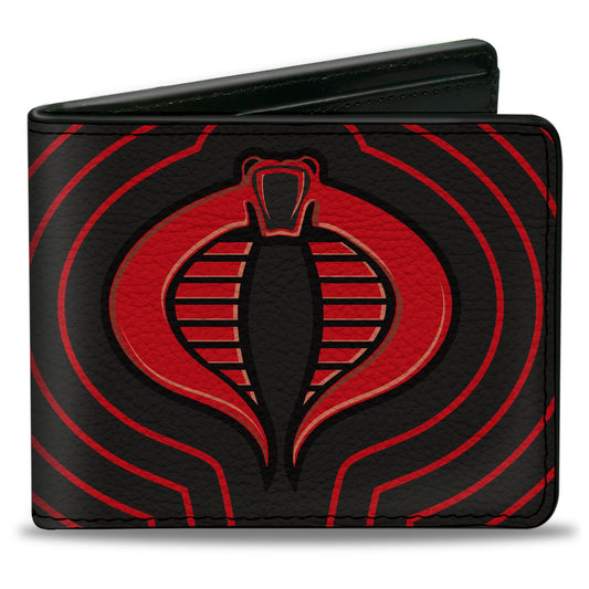Bi-Fold Wallet - GI Joe COBRA Ripple Logo Black/Red