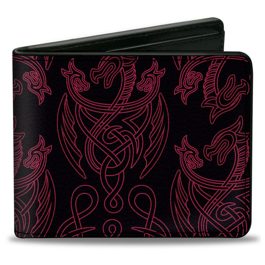 Bi-Fold Wallet - House of the Dragon Title Logo Red Black Yellow