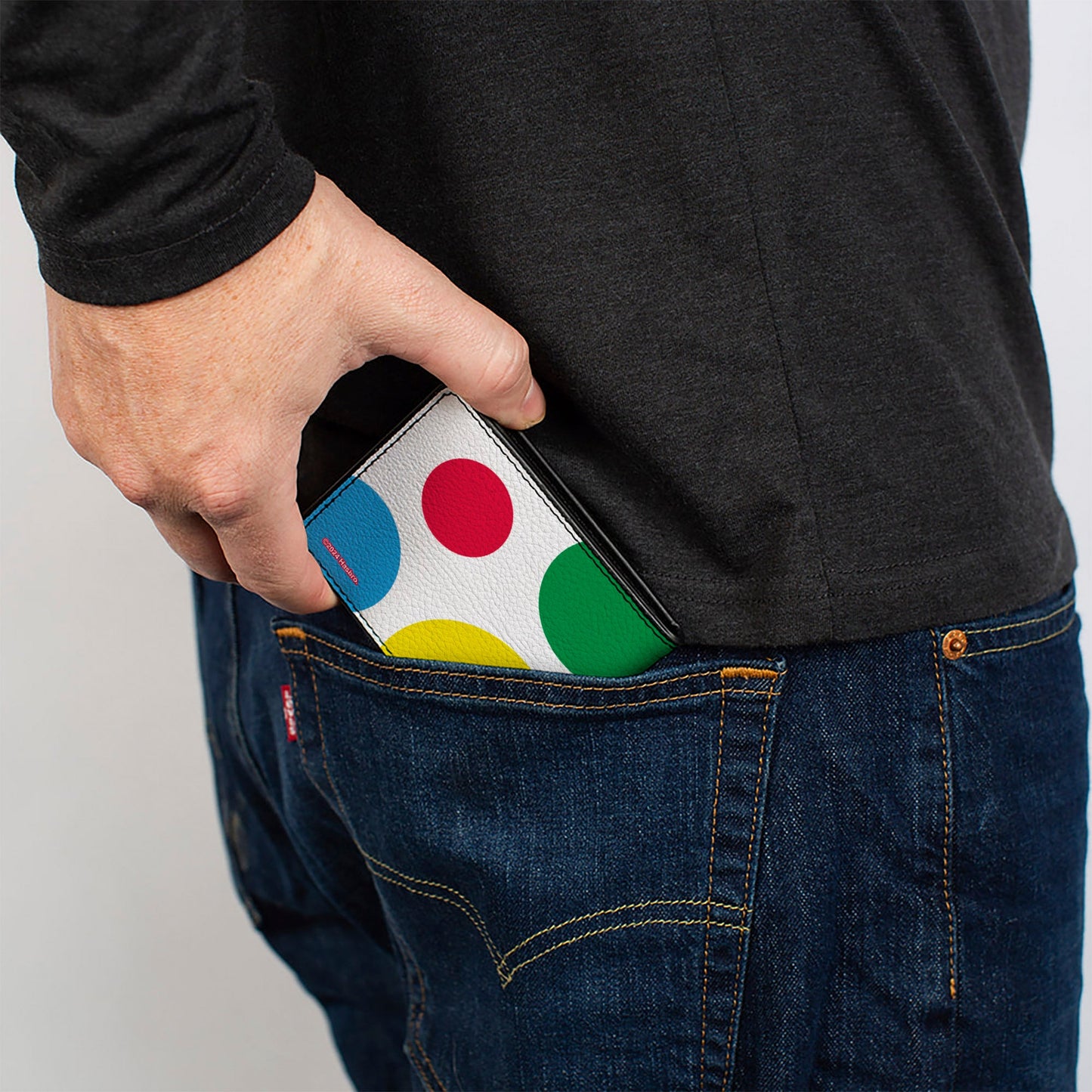 Bi-Fold Wallet - TWISTER RISKER Circle Spots White/Multi Color