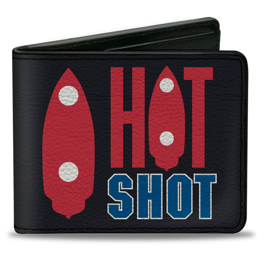 Bi-Fold Wallet - BATTLESHIP HOT SHOT Ships Black/Red/Blue/White