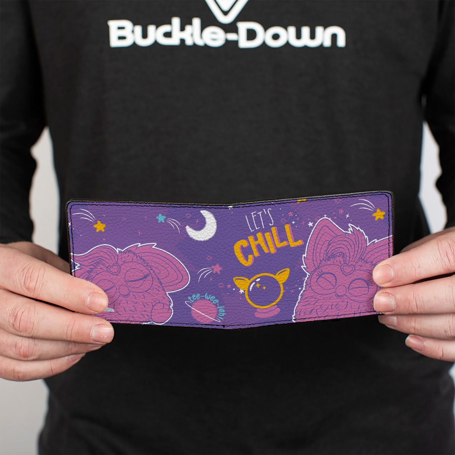 Bi-Fold Wallet - Furby Friends LET'S CHILL Pose Purples/Pink