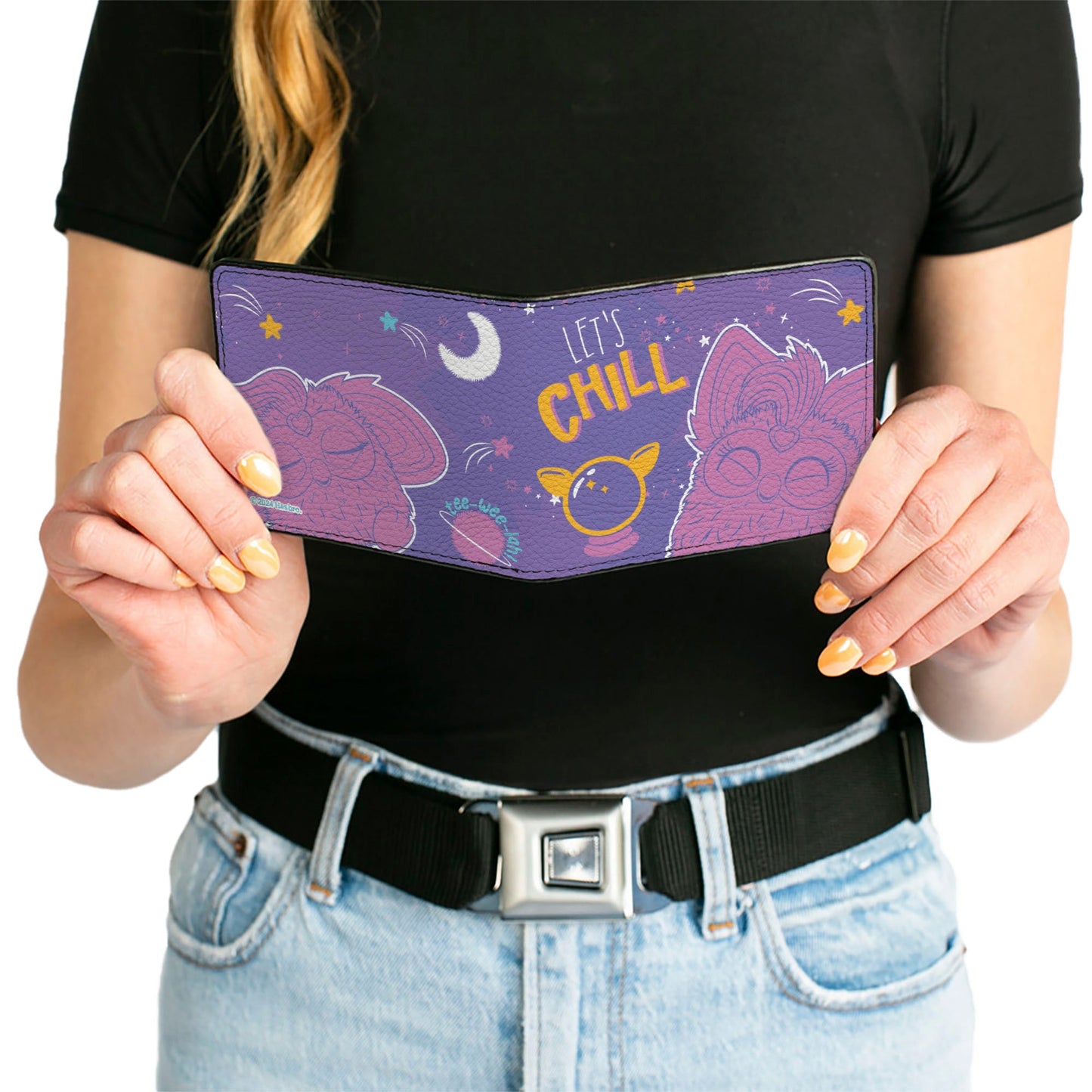 Bi-Fold Wallet - Furby Friends LET'S CHILL Pose Purples/Pink