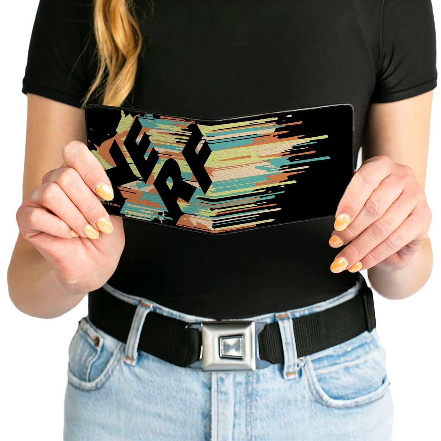 Bi-Fold Wallet - NERF Text Splatter Black/Multi Color