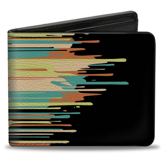Bi-Fold Wallet - NERF Text Splatter Black/Multi Color