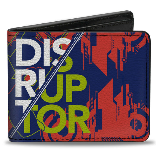 Bi-Fold Wallet - NERF DISRUPTOR ENGAGE Collage Blue/Red/White/Yellow