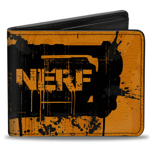 Bi-Fold Wallet - NERF Blaster Splatter Orange/Black