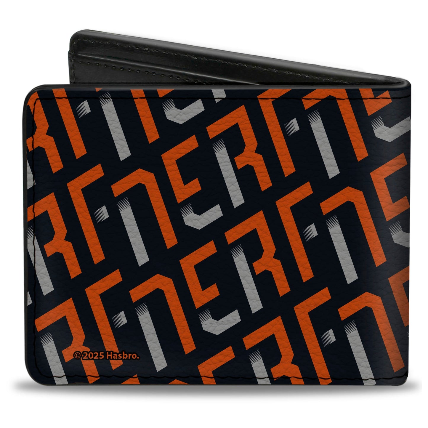 Bi-Fold Wallet - TEAM NERF Icon and Text Collage White/Red/Black