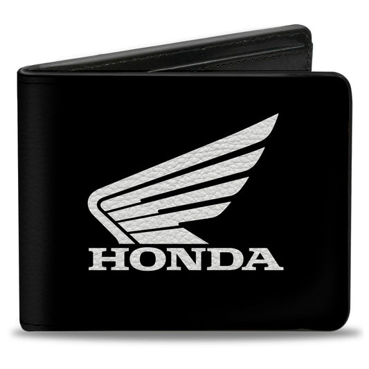Bi-Fold Wallet - HONDA Motorcycle Black White