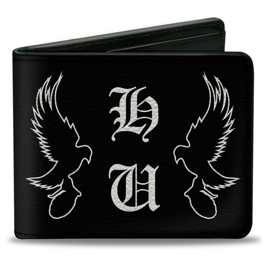 Bi-Fold Wallet - Hollywood Undead HU Shatter Dove & Grenade Black White