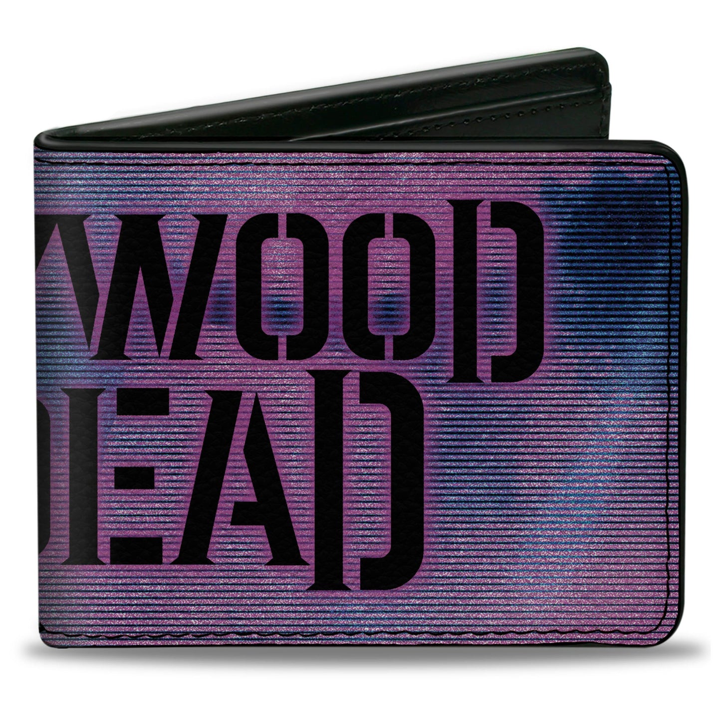 Bi-Fold Wallet - HOLLYWOOD UNDEAD Dove TV Fuzz CLOSE-UP Blues Pinks Black