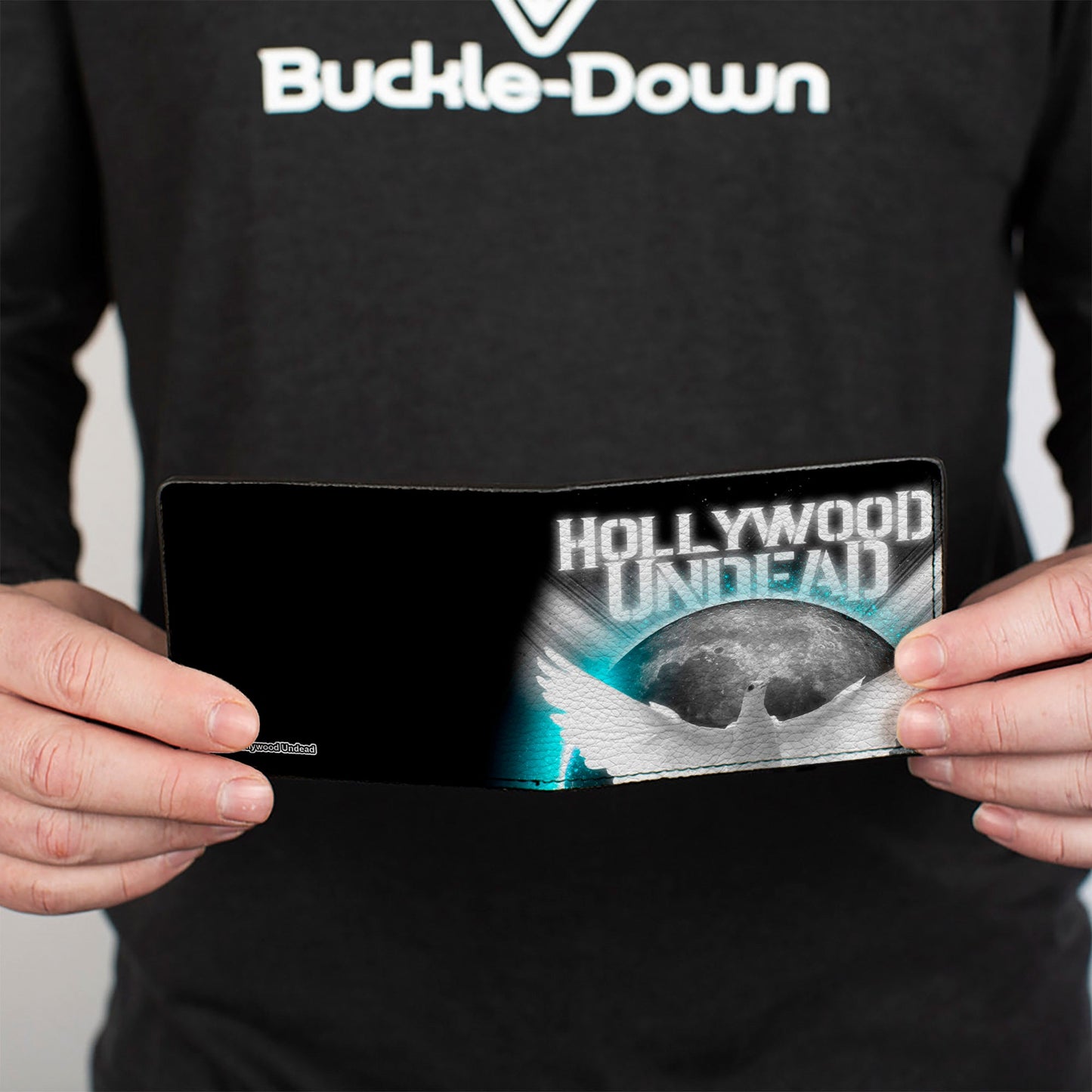 Bi-Fold Wallet - HOLLYWOOD UNDEAD New Empire Vol 1 Dove Black White Grays Teal