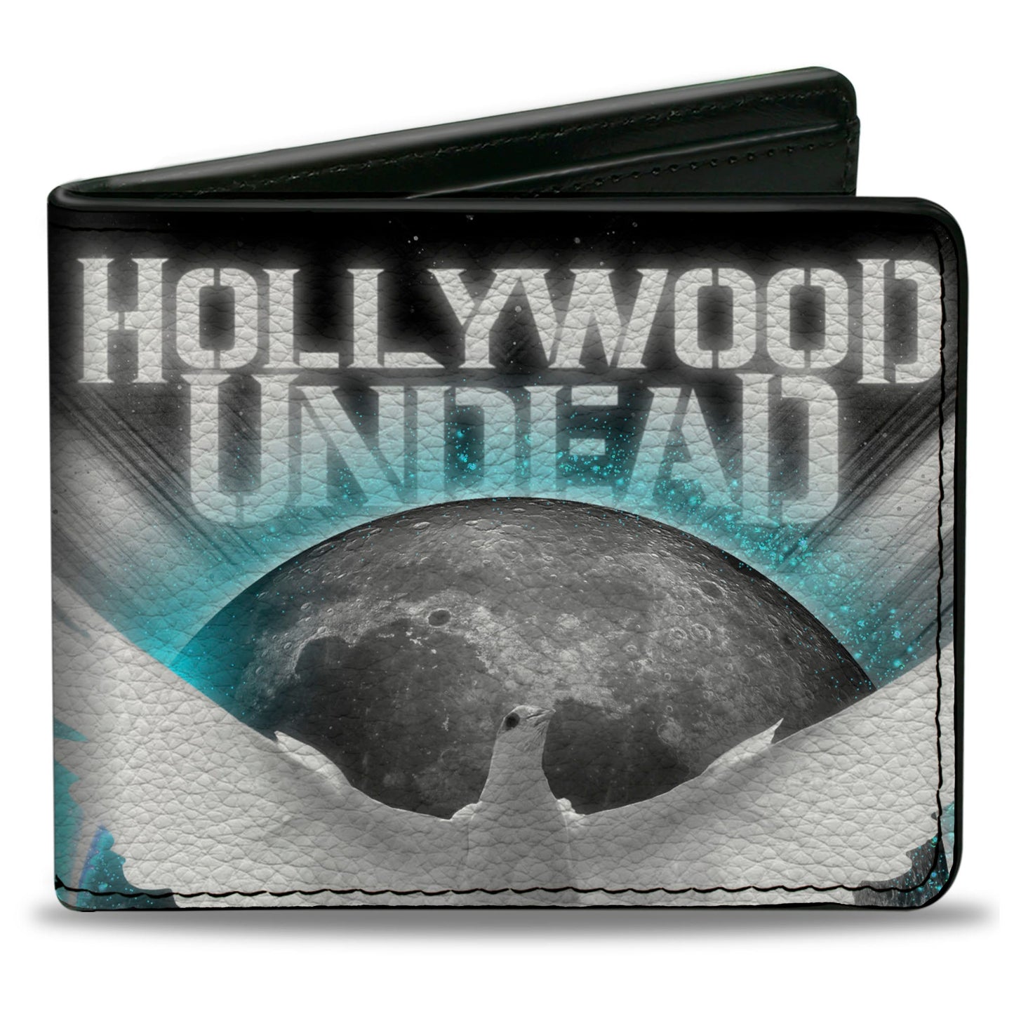 Bi-Fold Wallet - HOLLYWOOD UNDEAD New Empire Vol 1 Dove Black White Grays Teal