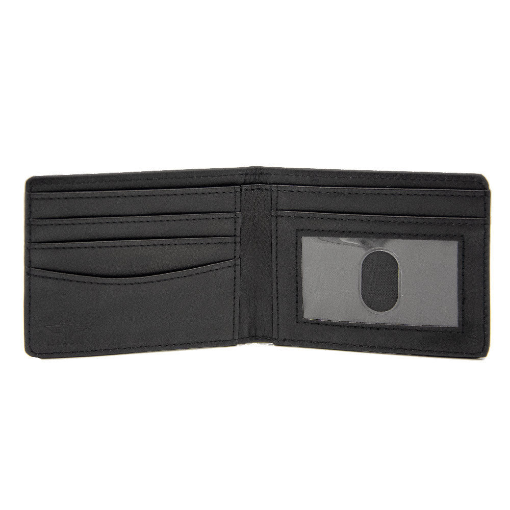 Bi-Fold Wallet - Powdered Toastman CLING TENACIOUSLY TO MY BUTTOCKS! + REN AND STIMPY Logo Black