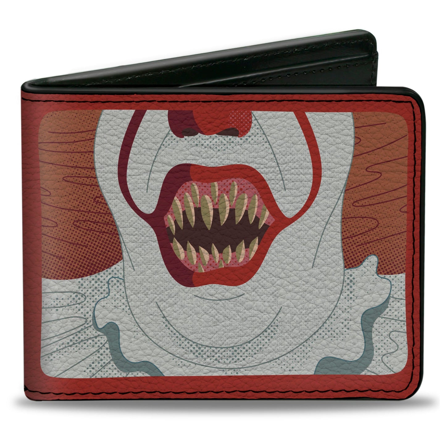 Bi-Fold Wallet - IT Chapter Two Pennywise Smile Close-Up + Title Logo Red/White