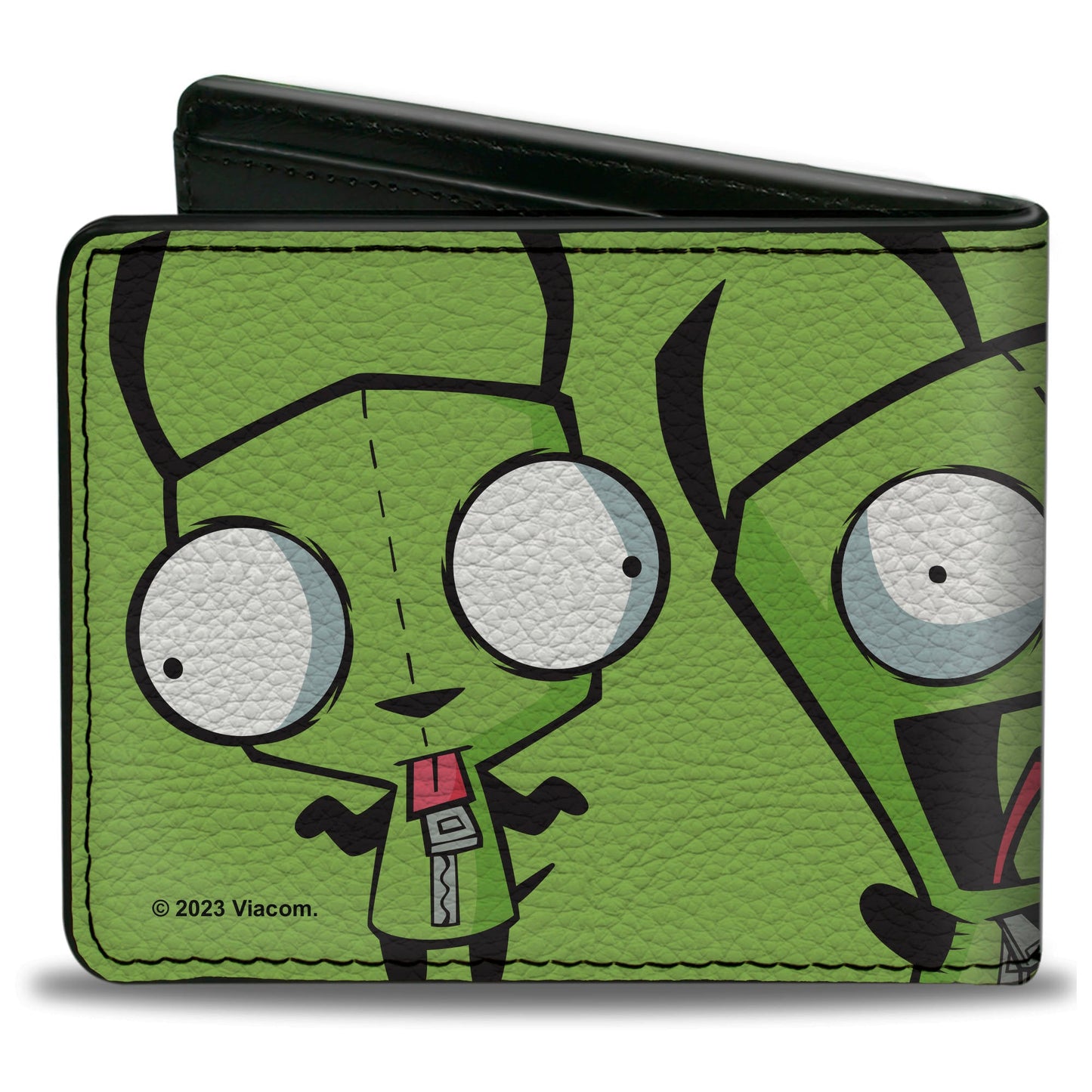 Bi-Fold Wallet - Invader Zim GIR Poses Green