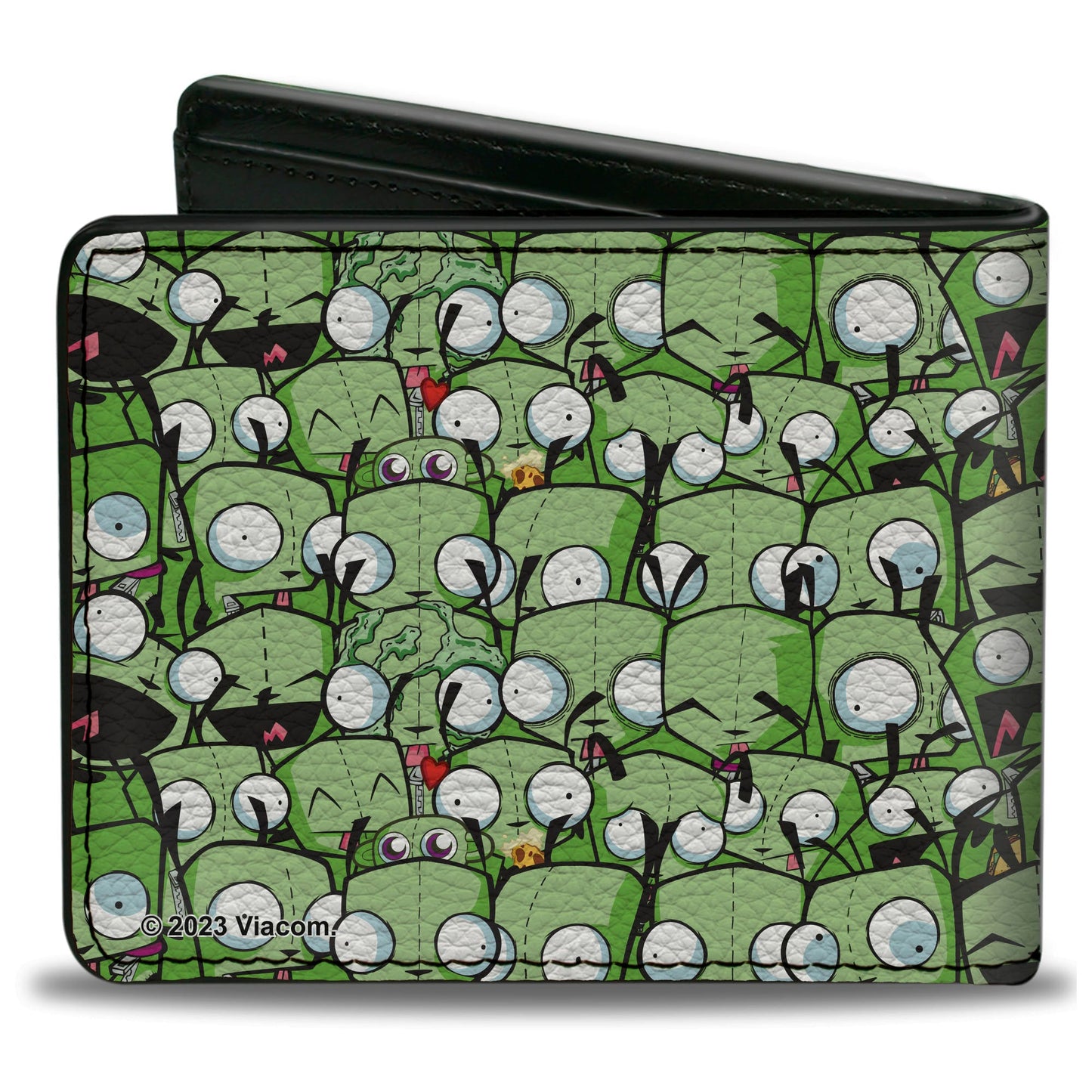 Bi-Fold Wallet - Invader Zim GIR Poses Stacked Greens