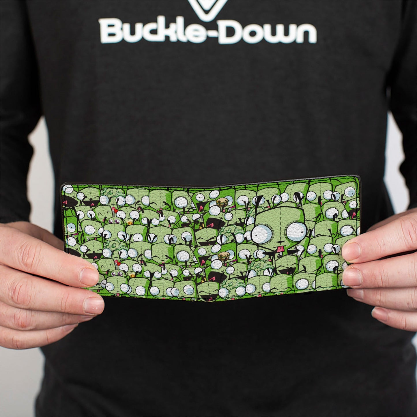 Bi-Fold Wallet - Invader Zim GIR Poses Stacked Greens