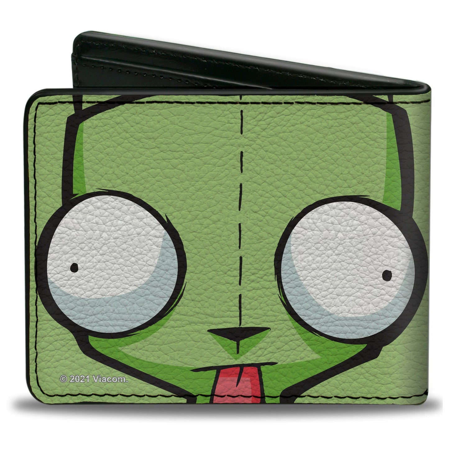 Bi-Fold Wallet - Invader Zim GIR Face Close-Up Greens