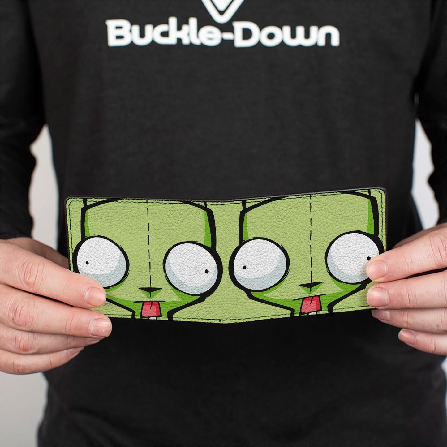 Bi-Fold Wallet - Invader Zim GIR Face Close-Up Greens