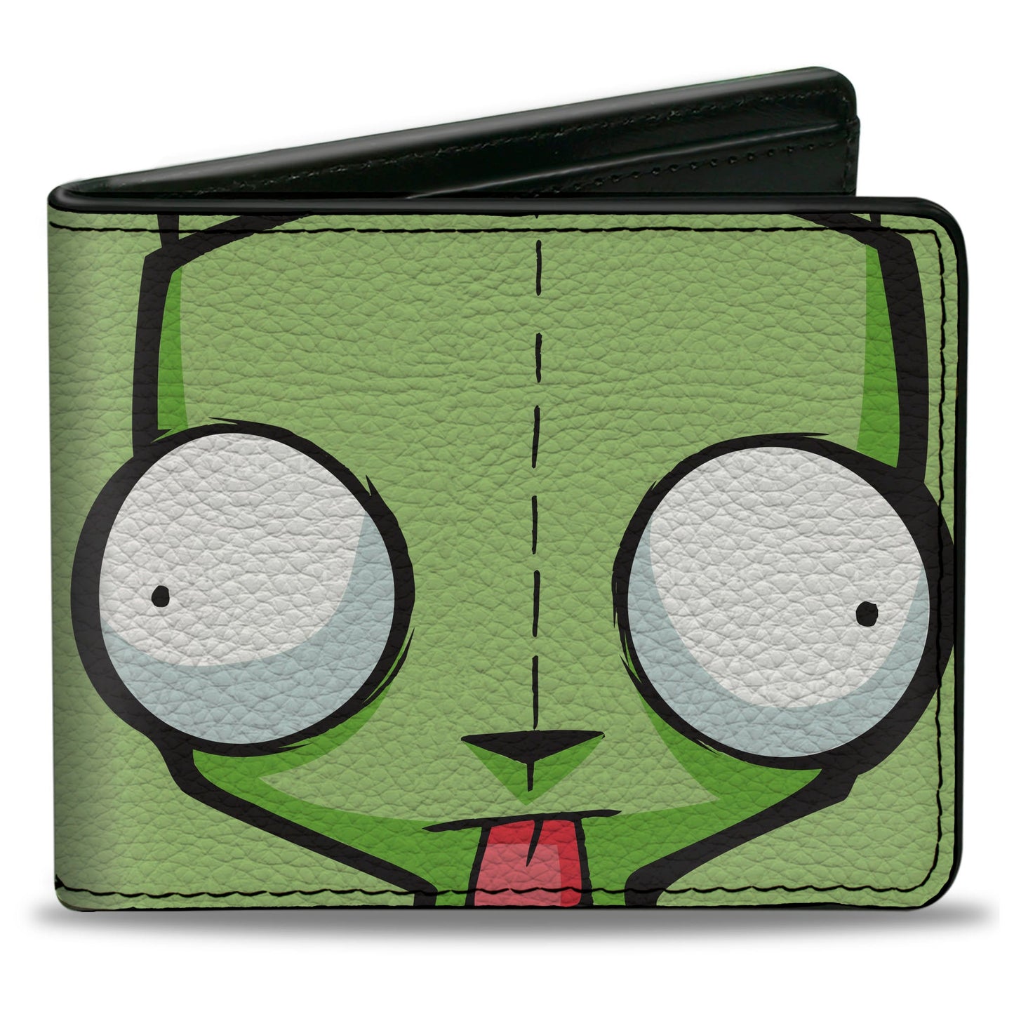 Bi-Fold Wallet - Invader Zim GIR Face Close-Up Greens
