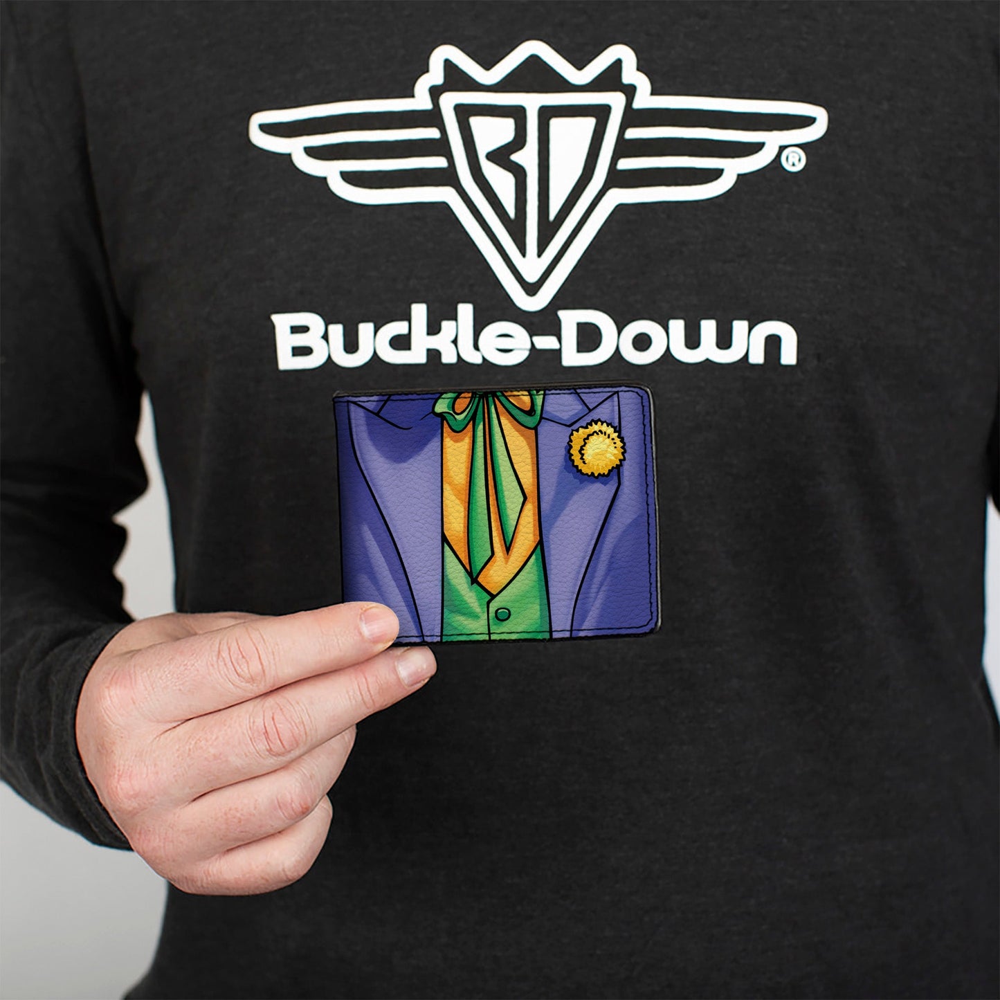 Bi-Fold Wallet - Joker Suit Chest Purple Green Orange