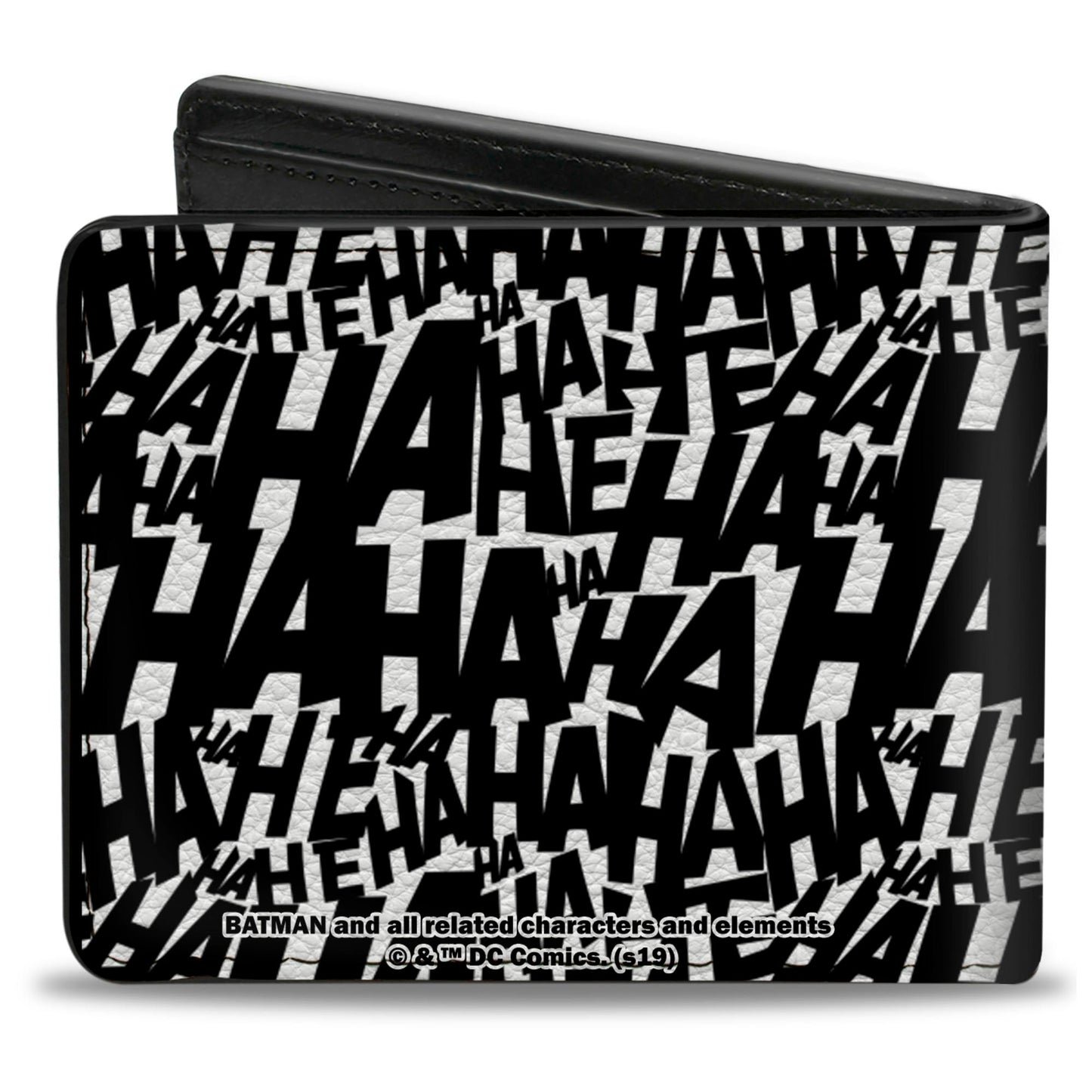 Bi-Fold Wallet - Joker The Killing Joke Holding Head Pose HAHAHA White Black