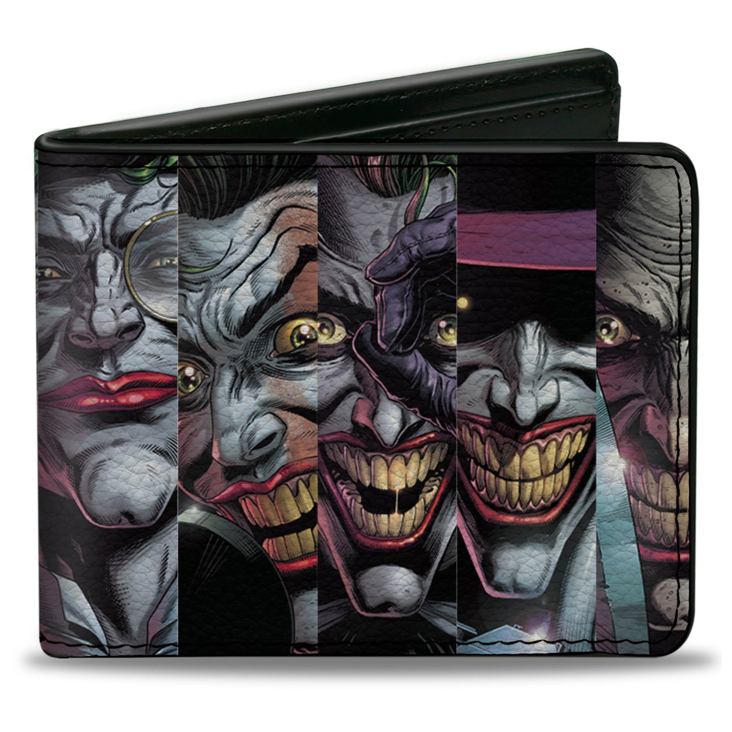 Bi-Fold Wallet - The Joker 10-Comic Book Cover Expression Blocks