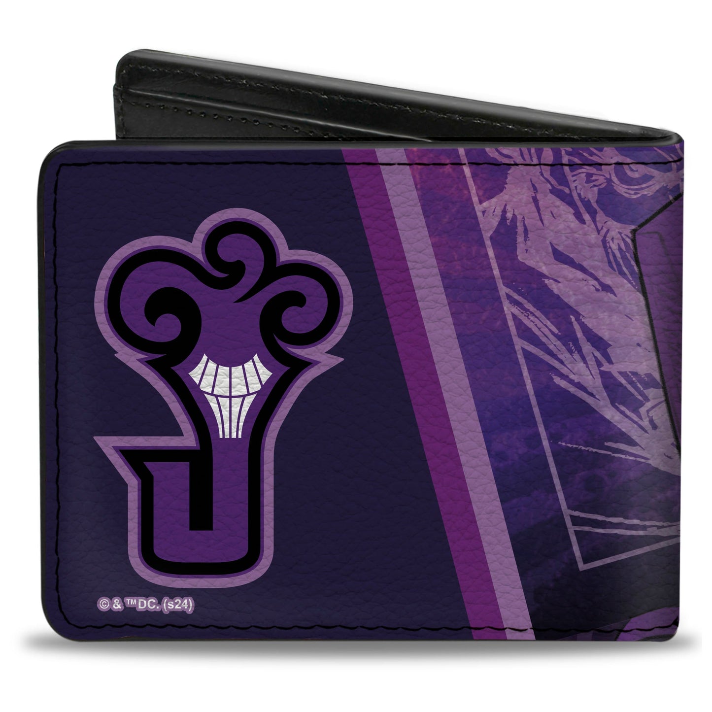 Bi-Fold  Wallet - The Joker Hammer Pose and Logo Purples