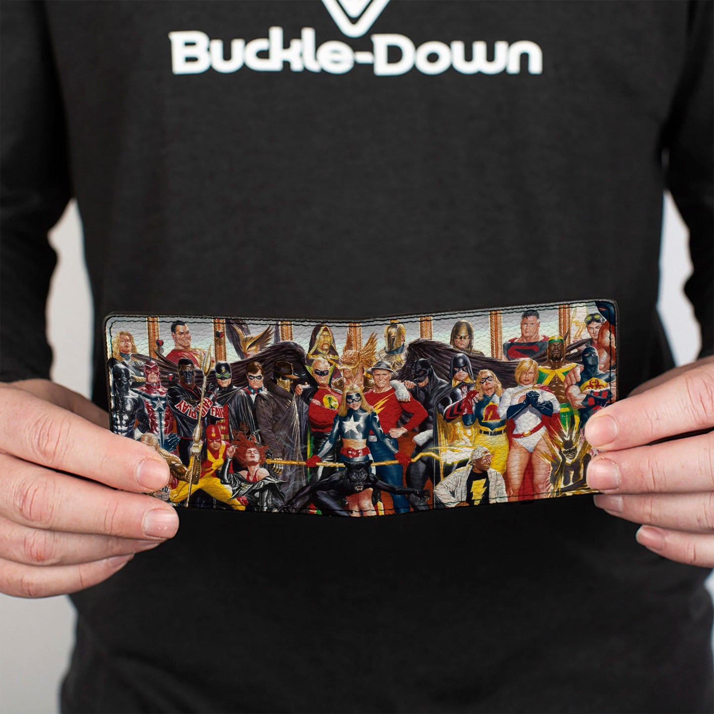 Bi-Fold Wallet - Justice Society of America Issue #26 33-Character Alex Ross Cover Pose